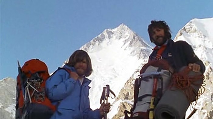 Still from Werner Herzog's 1984 film Gasherbrum, The Dark Glow of the Mountains