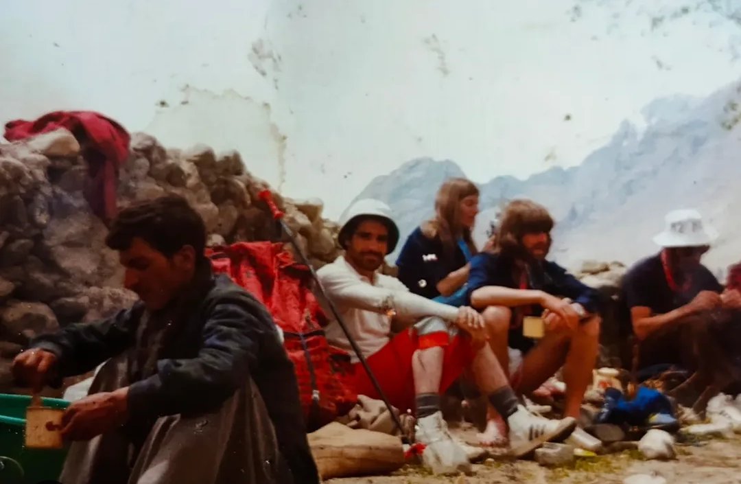 Camp on the 1979 Messner K2 expedition in the Karakoram